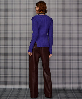 【26AUTUMN PRE-ORDER】Straight Vegan Leather Pants