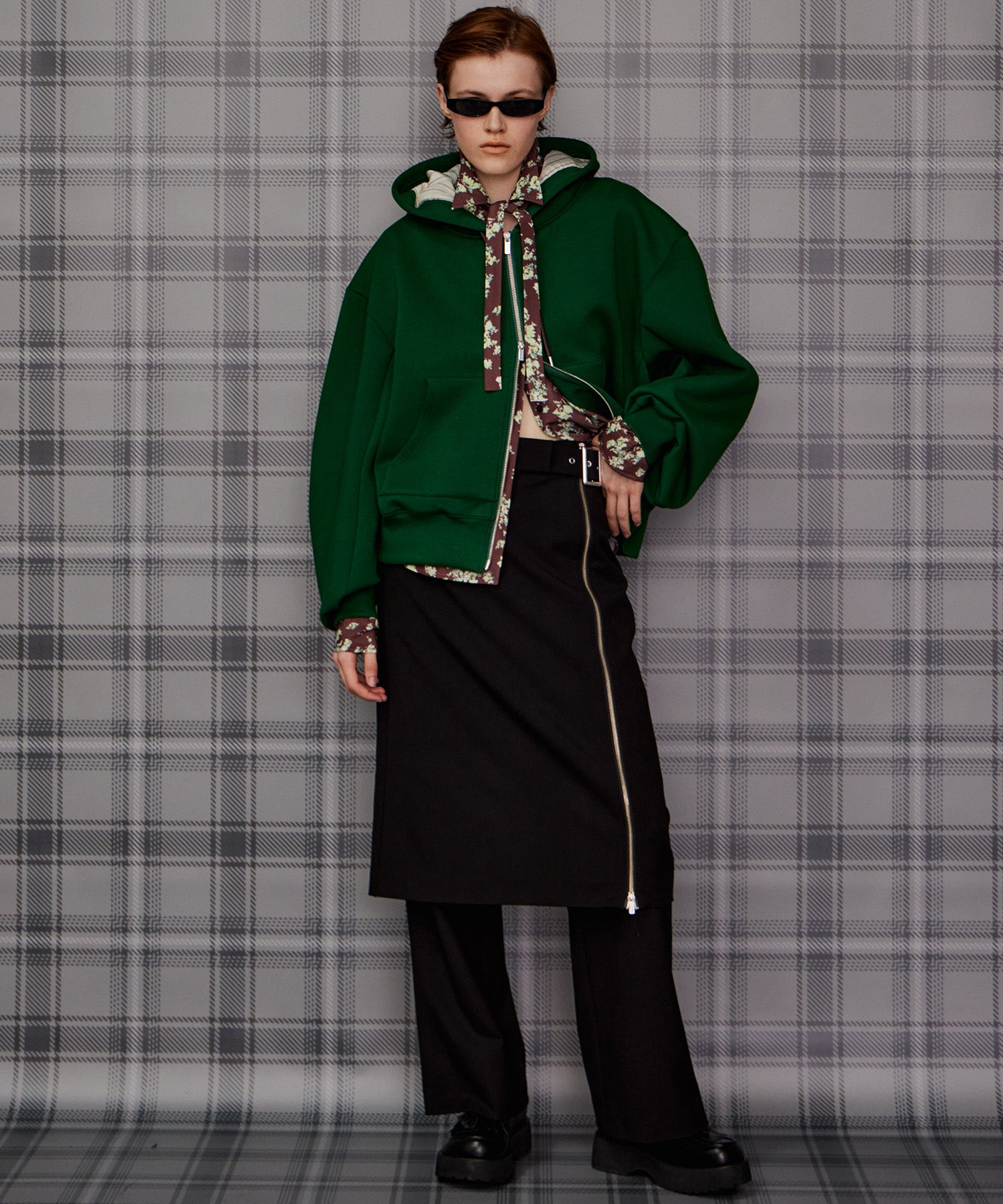 【26AUTUMN PRE-ORDER】Zipper Skirt Set Pants