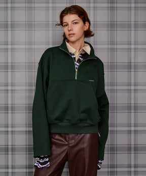 【26AUTUMN PRE-ORDER】Short Half-Zip Sweatshirt