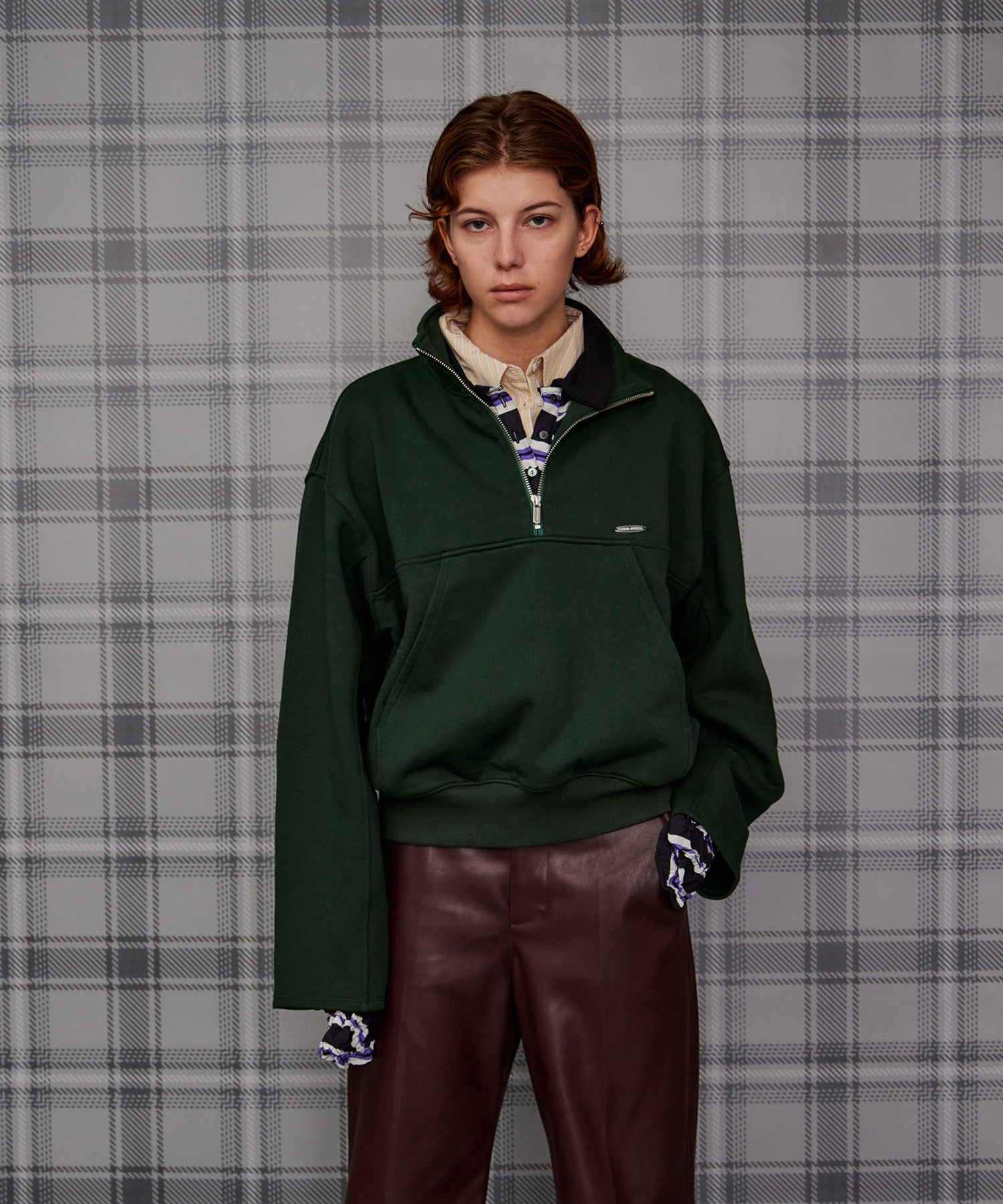 【26AUTUMN PRE-ORDER】Short Half-Zip Sweatshirt