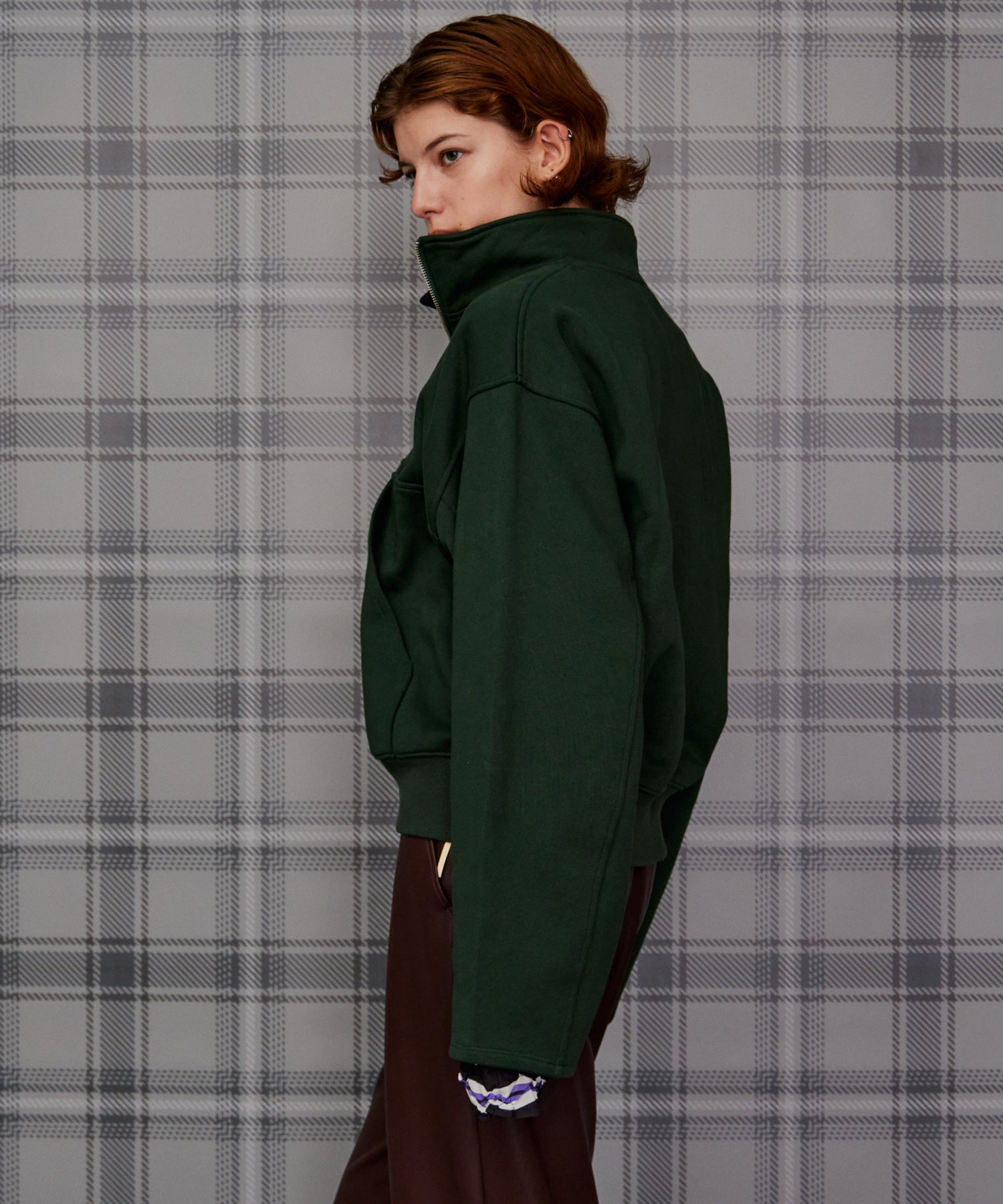 【26AUTUMN PRE-ORDER】Short Half-Zip Sweatshirt