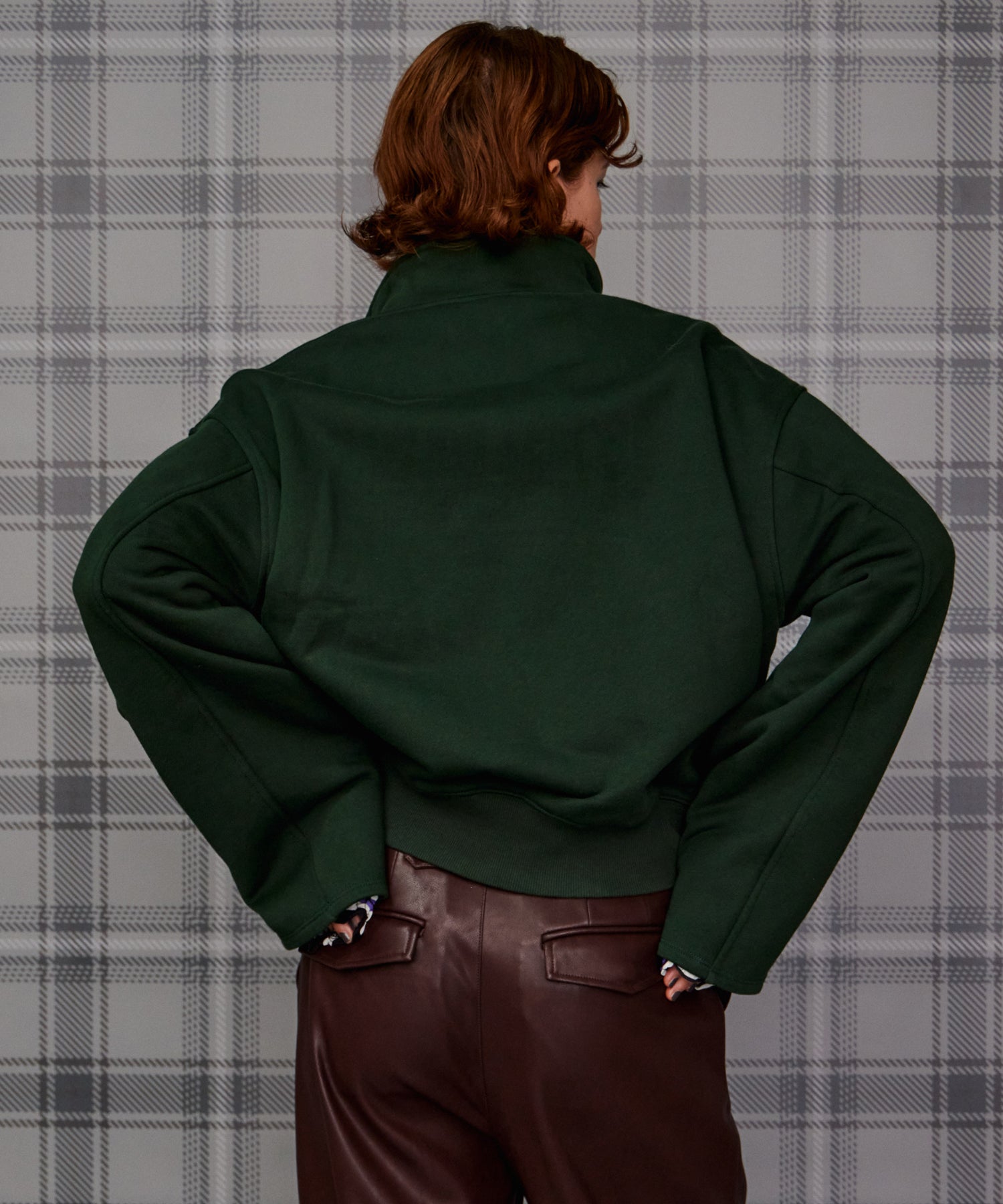 【26AUTUMN PRE-ORDER】Short Half-Zip Sweatshirt