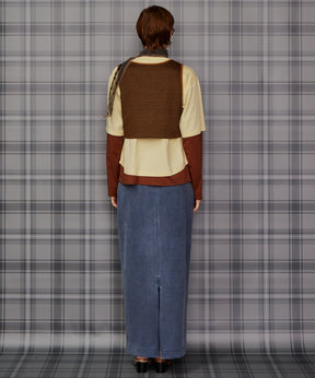 【26AUTUMN PRE-ORDER】Multi-Fabric Layered T-Shirt