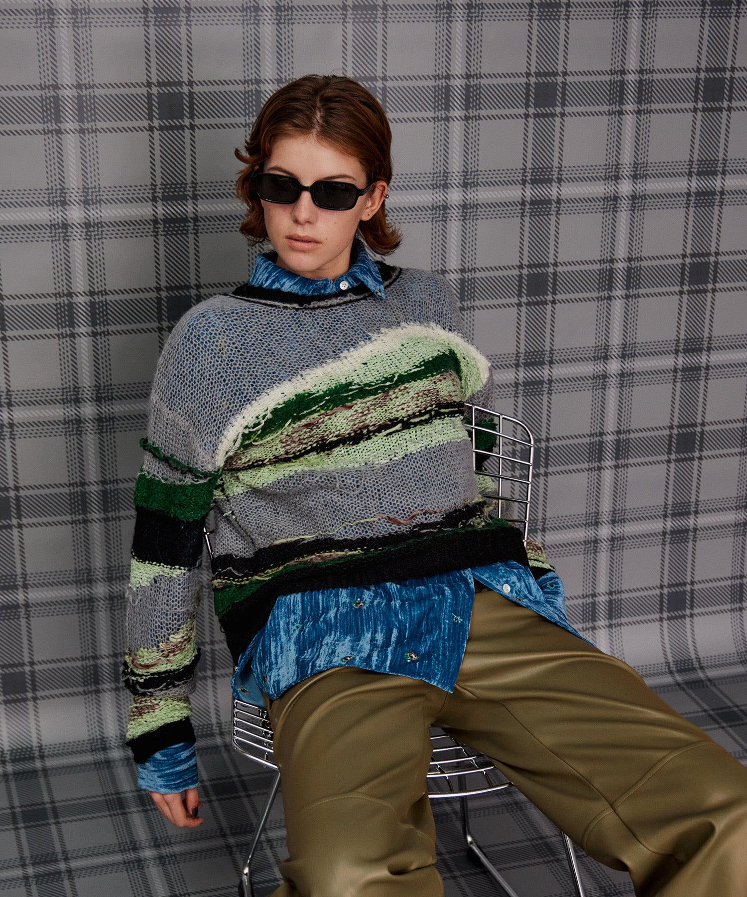 【26AUTUMN PRE-ORDER】Multi-Border Sheer Knit