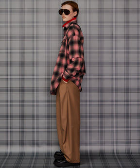 【26AUTUMN PRE-ORDER】2WAY Check Overshirt