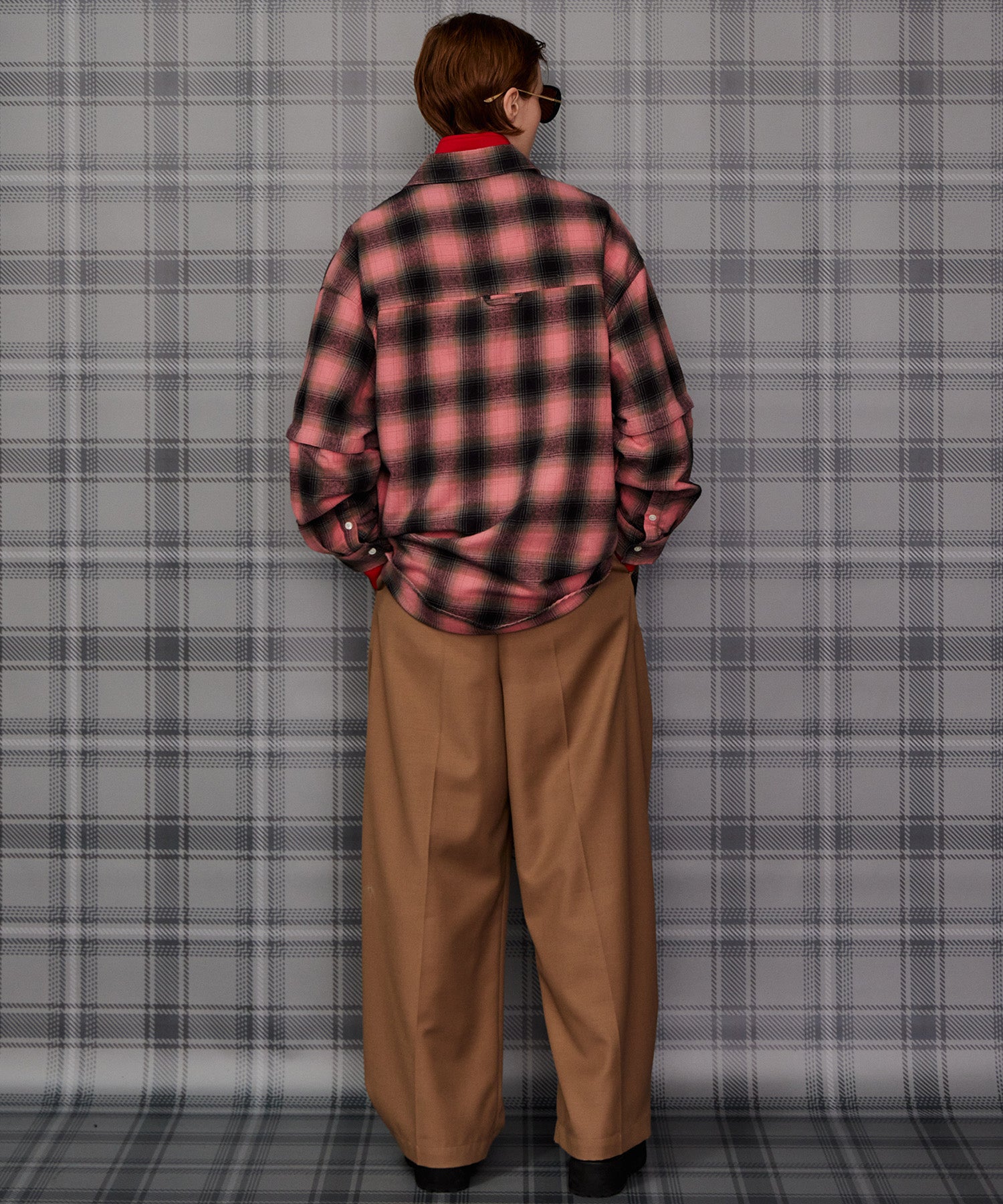 【26AUTUMN PRE-ORDER】2WAY Check Overshirt