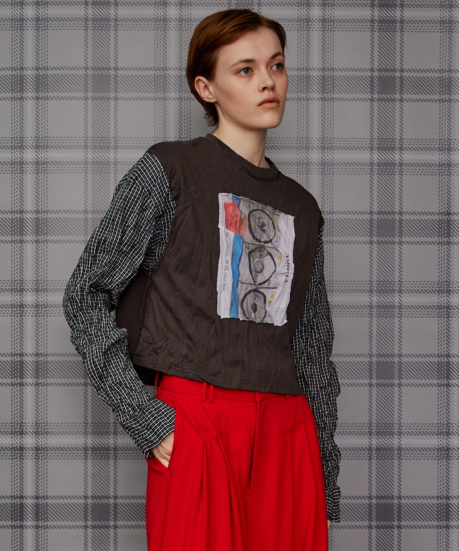 【26AUTUMN PRE-ORDER】Washer Shirt Docking Print T-Shirt