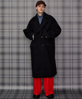 【26AUTUMN PRE-ORDER】Super 140 Balloon Sleeve Wool Long Coat