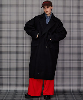 【26AUTUMN PRE-ORDER】Super 140 Balloon Sleeve Wool Long Coat