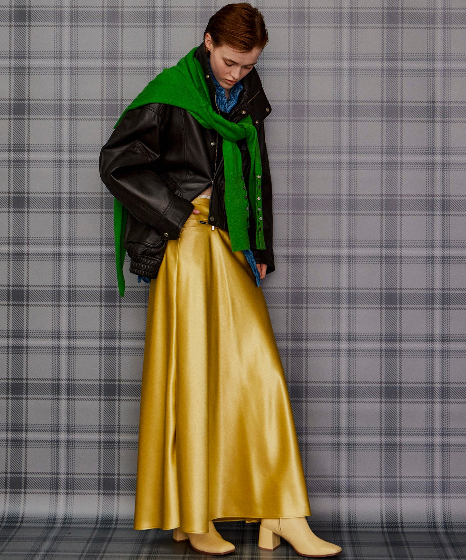 【26AUTUMN PRE-ORDER】Sheep Leather Swing Top Blouson