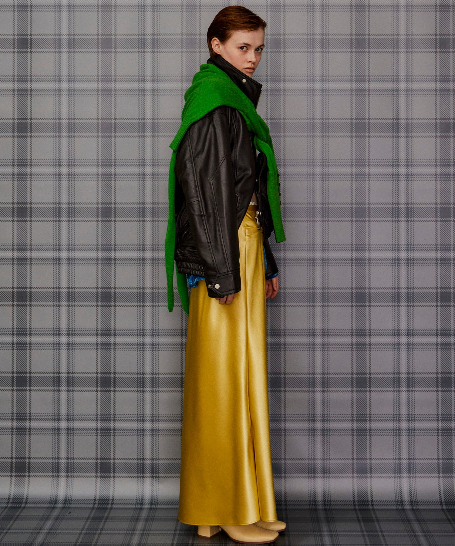 【26AUTUMN PRE-ORDER】Sheep Leather Swing Top Blouson
