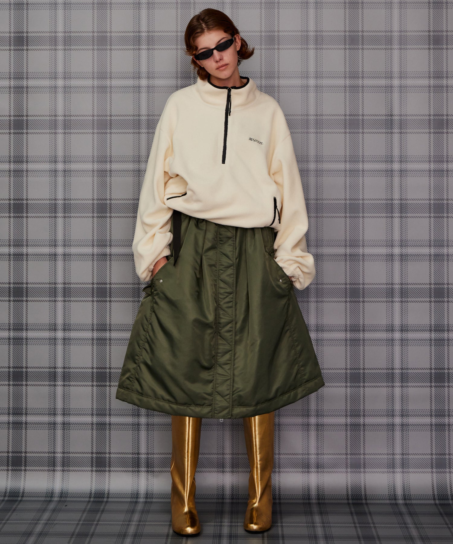 【26AUTUMN PRE-ORDER】2WAY MA-1-Like Military Mini Dress