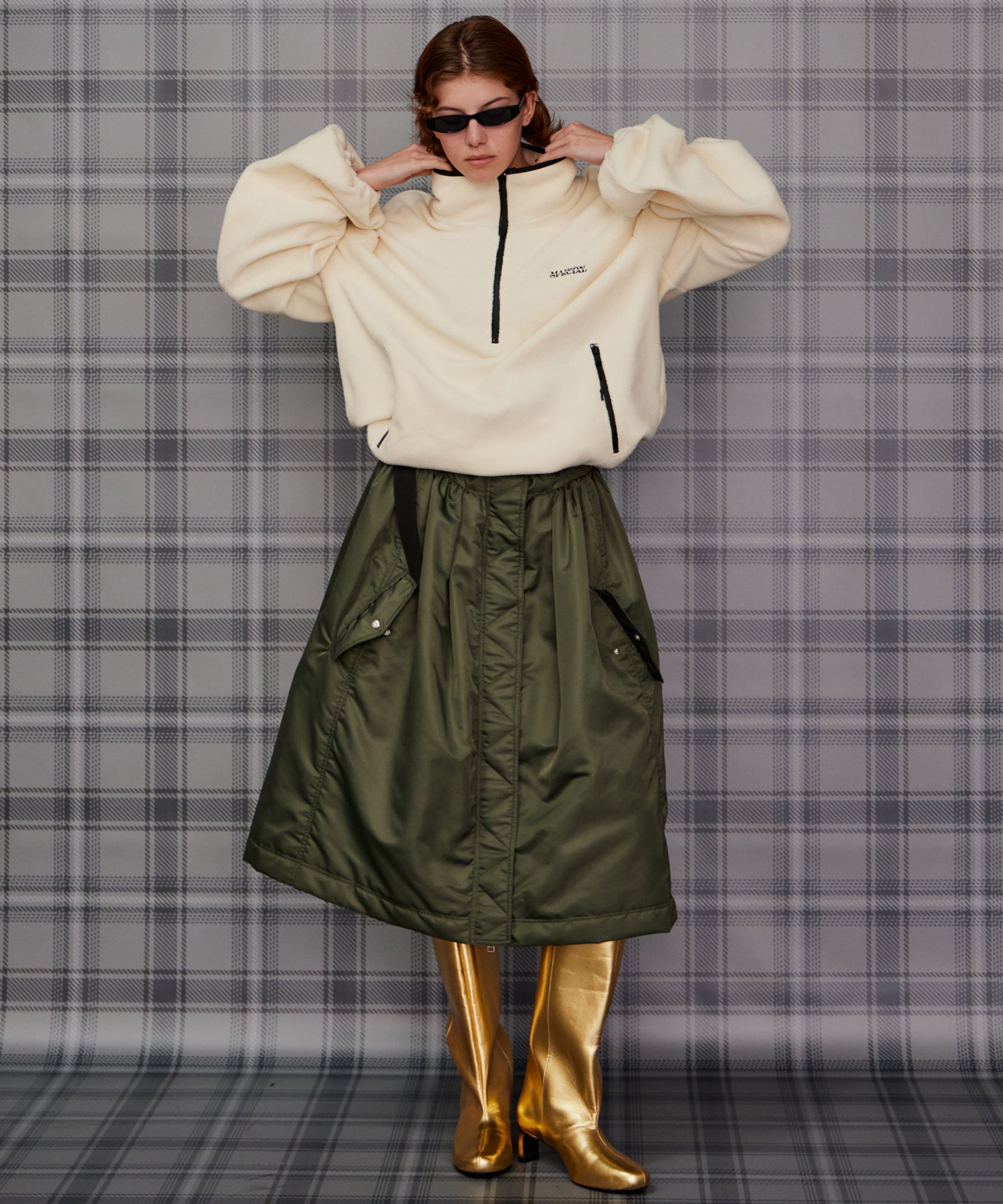 【26AUTUMN PRE-ORDER】Half-Zip Fleece Top