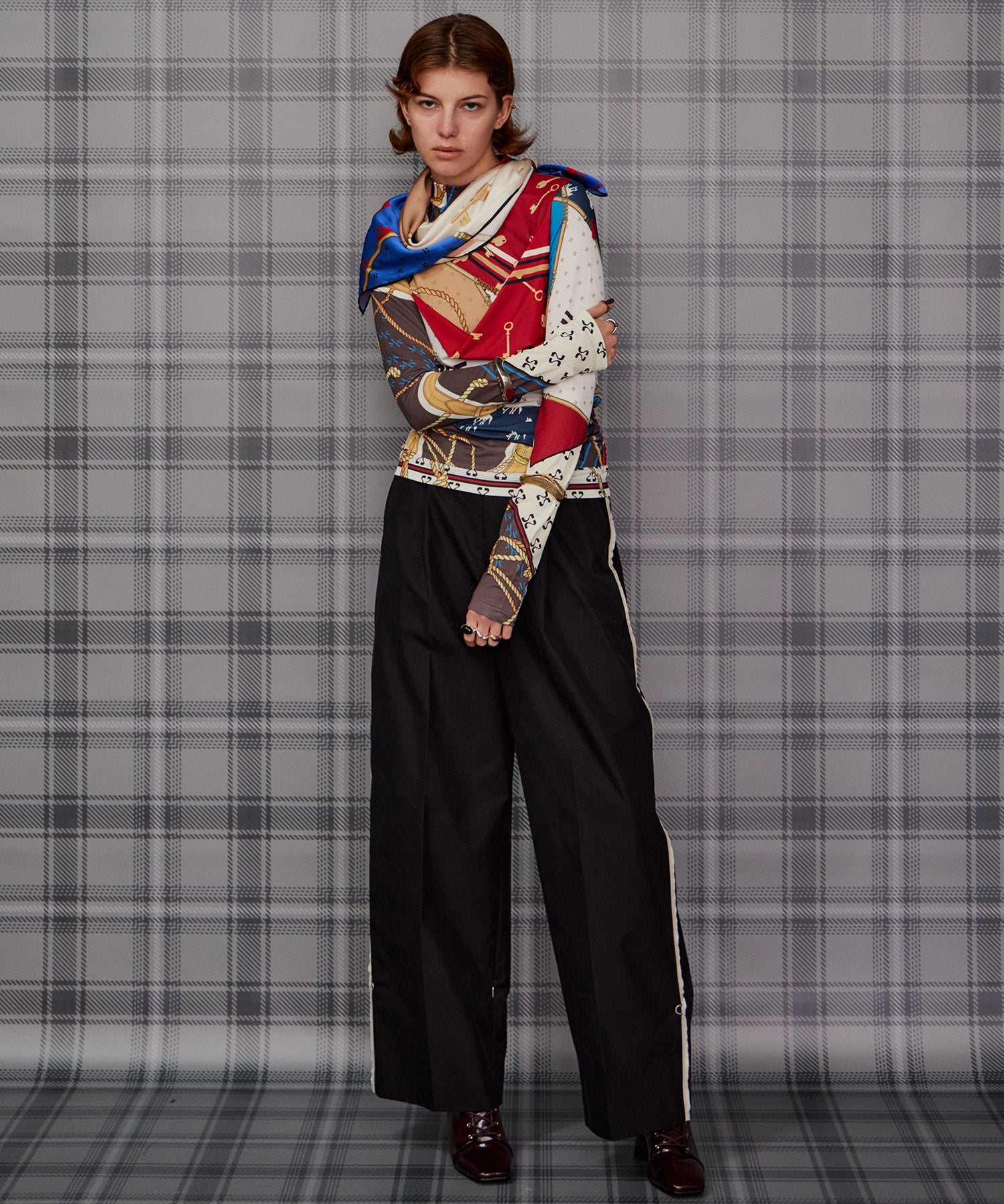 【26AUTUMN PRE-ORDER】CHAMBRE Scarf Top