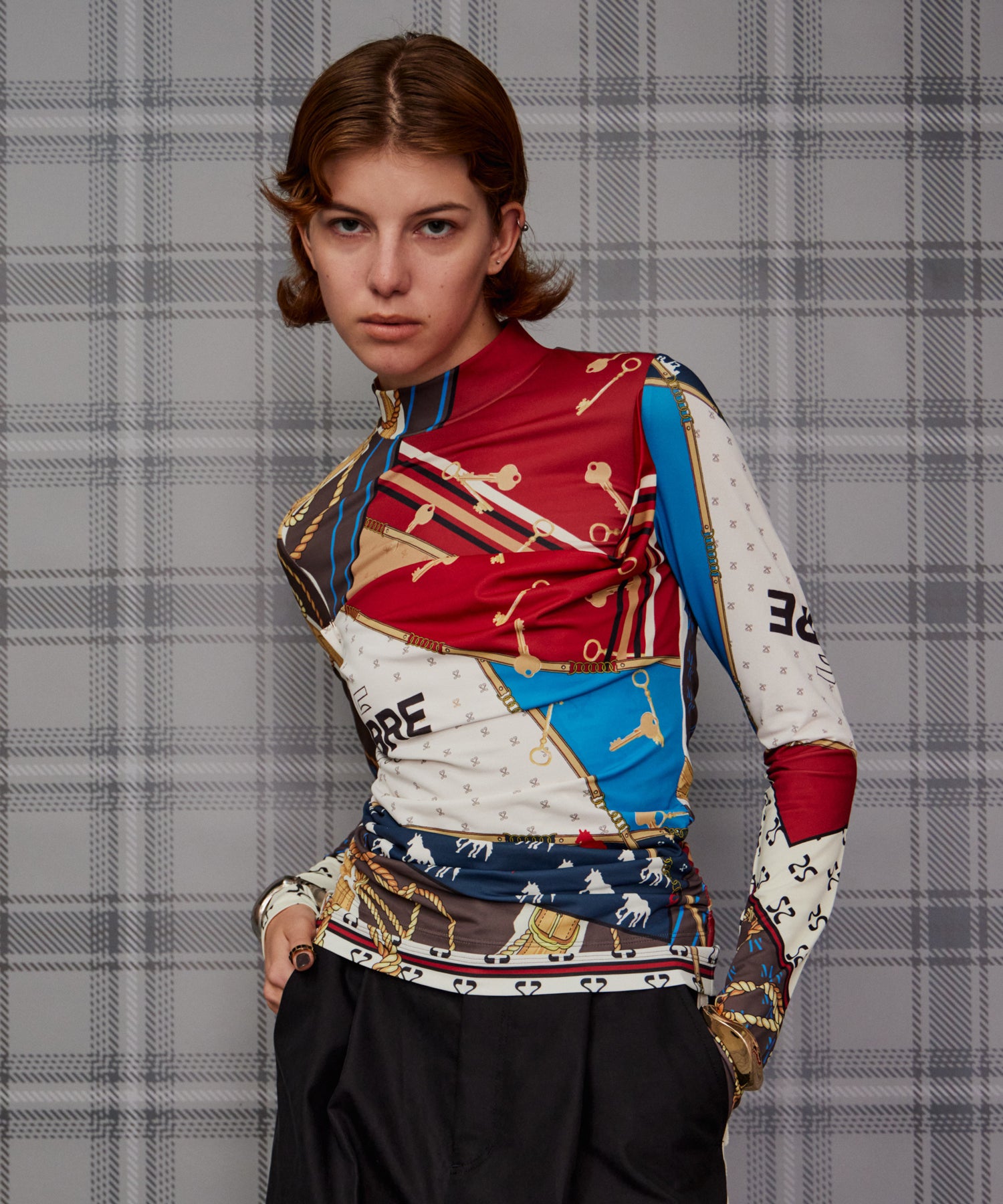 【26AUTUMN PRE-ORDER】CHAMBRE Scarf Top