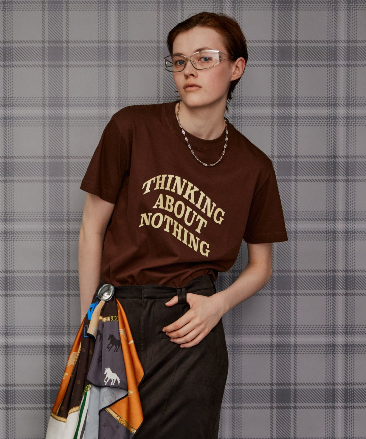 THINKING ABOUT NOTHING Logo T-Shirt