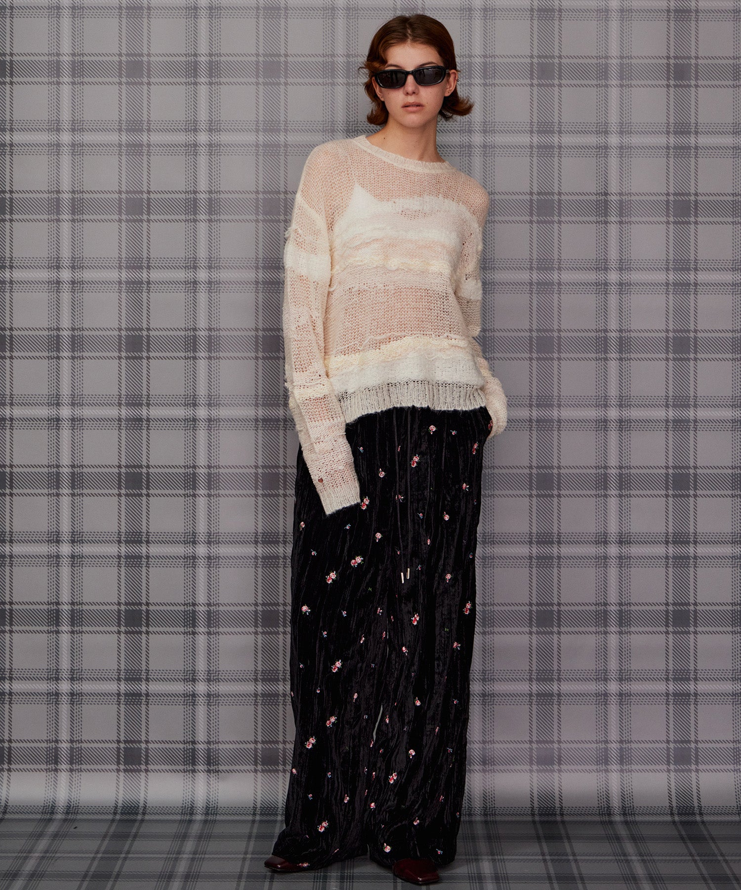 【26AUTUMN PRE-ORDER】Multi-Border Sheer Knit
