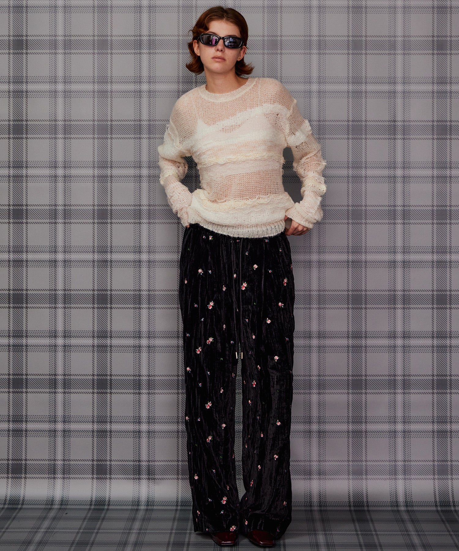 【26AUTUMN PRE-ORDER】Multi-Border Sheer Knit