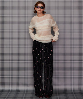 【26AUTUMN PRE-ORDER】Multi-Border Sheer Knit