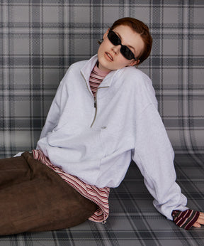 【26AUTUMN PRE-ORDER】Short Half-Zip Sweatshirt