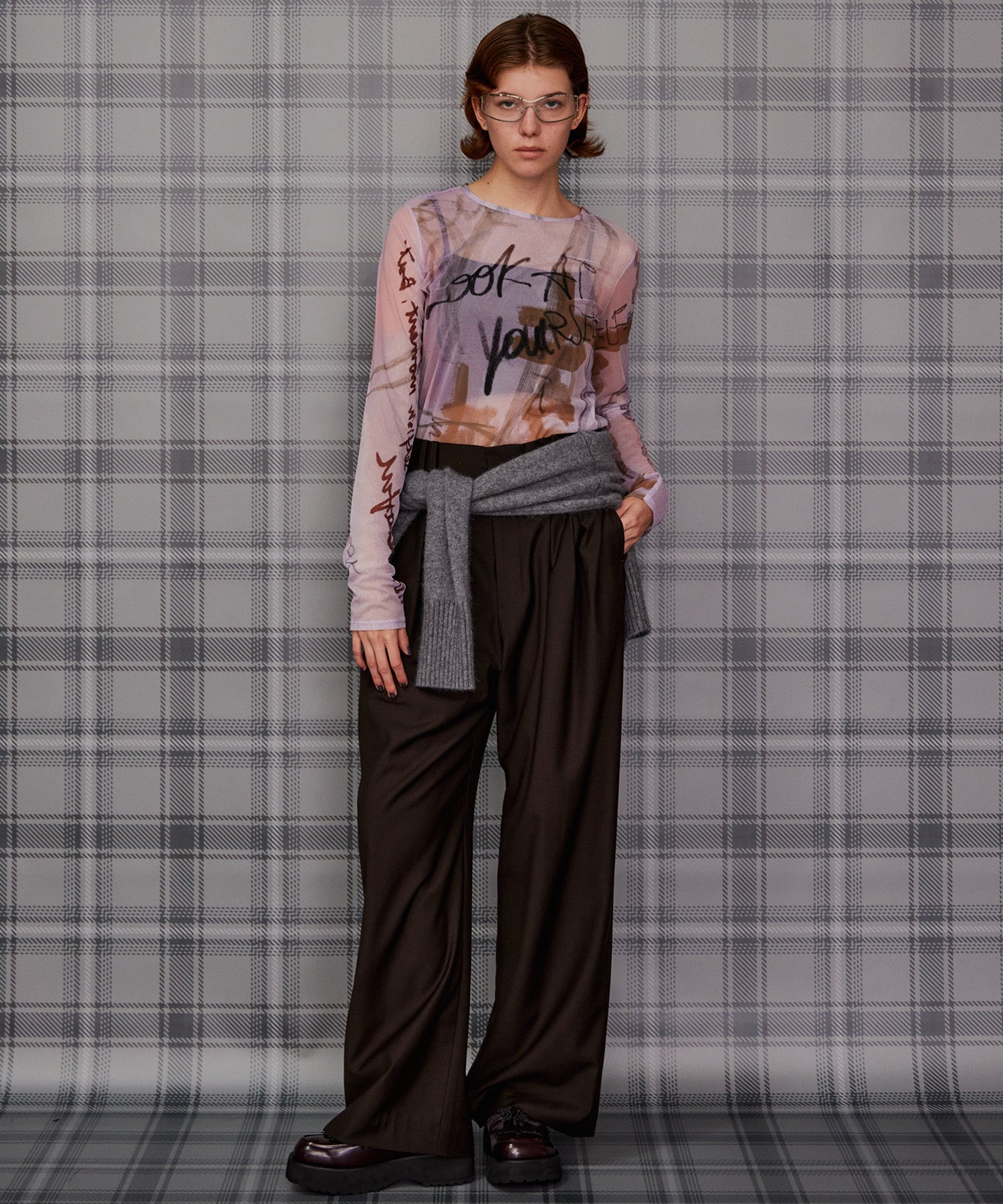 【26AUTUMN PRE-ORDER】Super 140 Wool Satin Slacks
