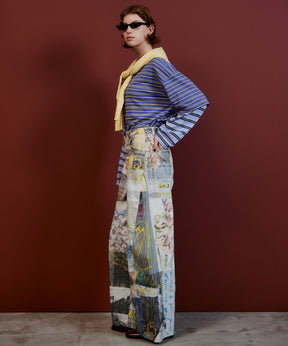 【26AUTUMN PRE-ORDER】Collage Drawing Pants