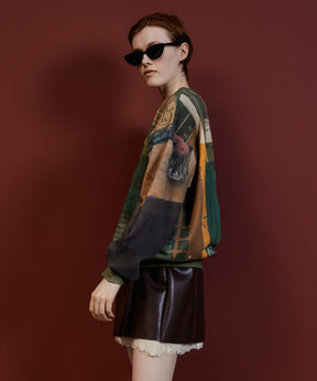【26AUTUMN PRE-ORDER】Cityscape Photo Sweatshirt Top