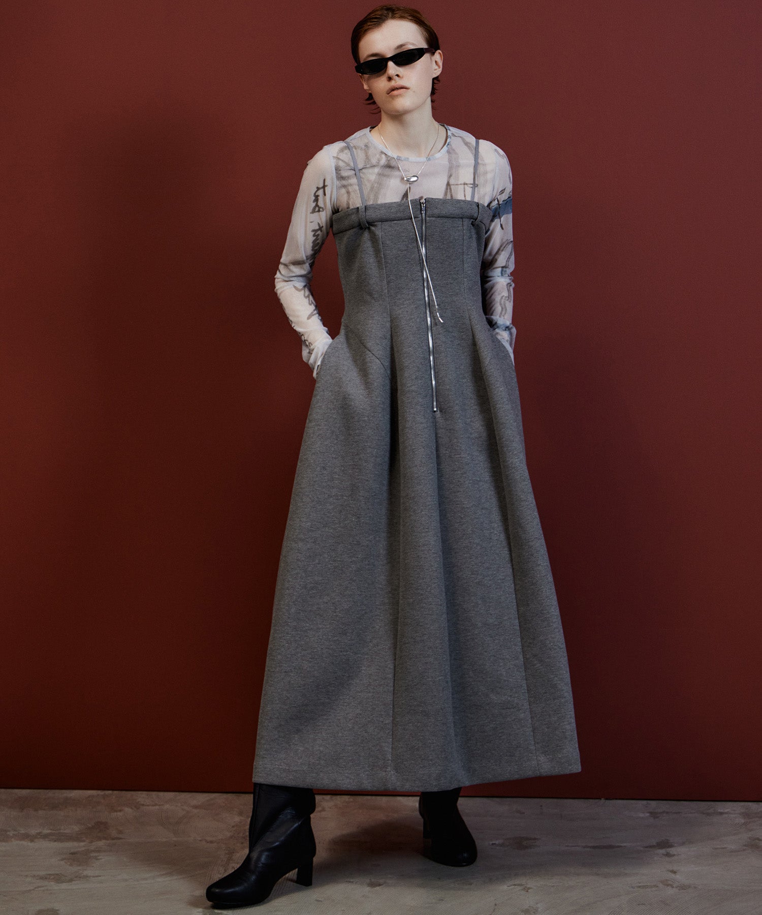 【26AUTUMN PRE-ORDER】Tulip Silhouette Camisole Dress
