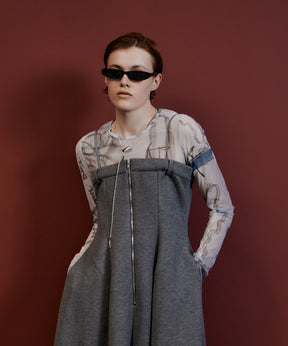 【26AUTUMN PRE-ORDER】Look at Yourself Logo Sheer Top