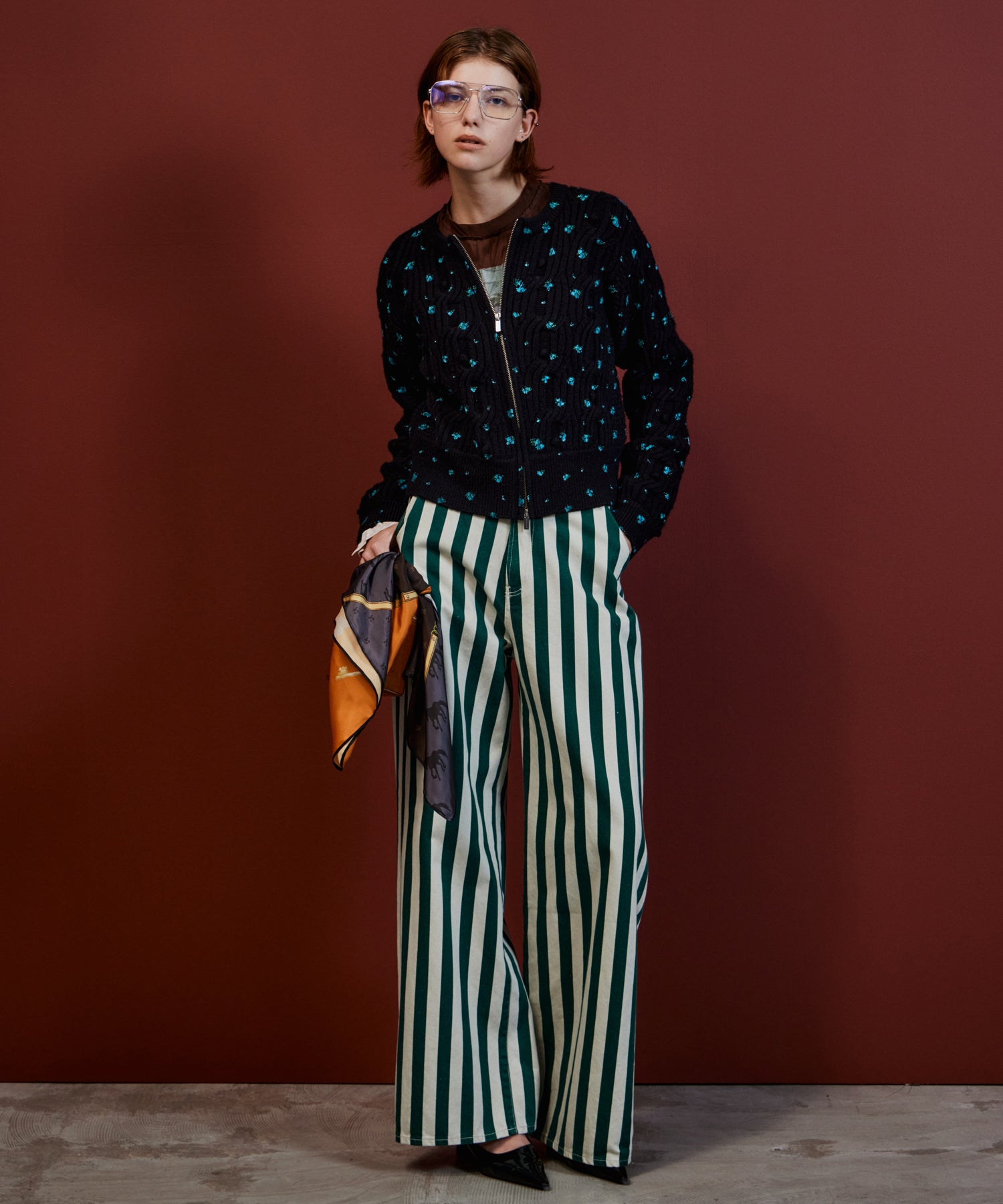 【26AUTUMN PRE-ORDER】Wide Print Pants