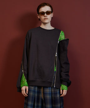 【26AUTUMN PRE-ORDER】Reverse Zipper Sweatshirt