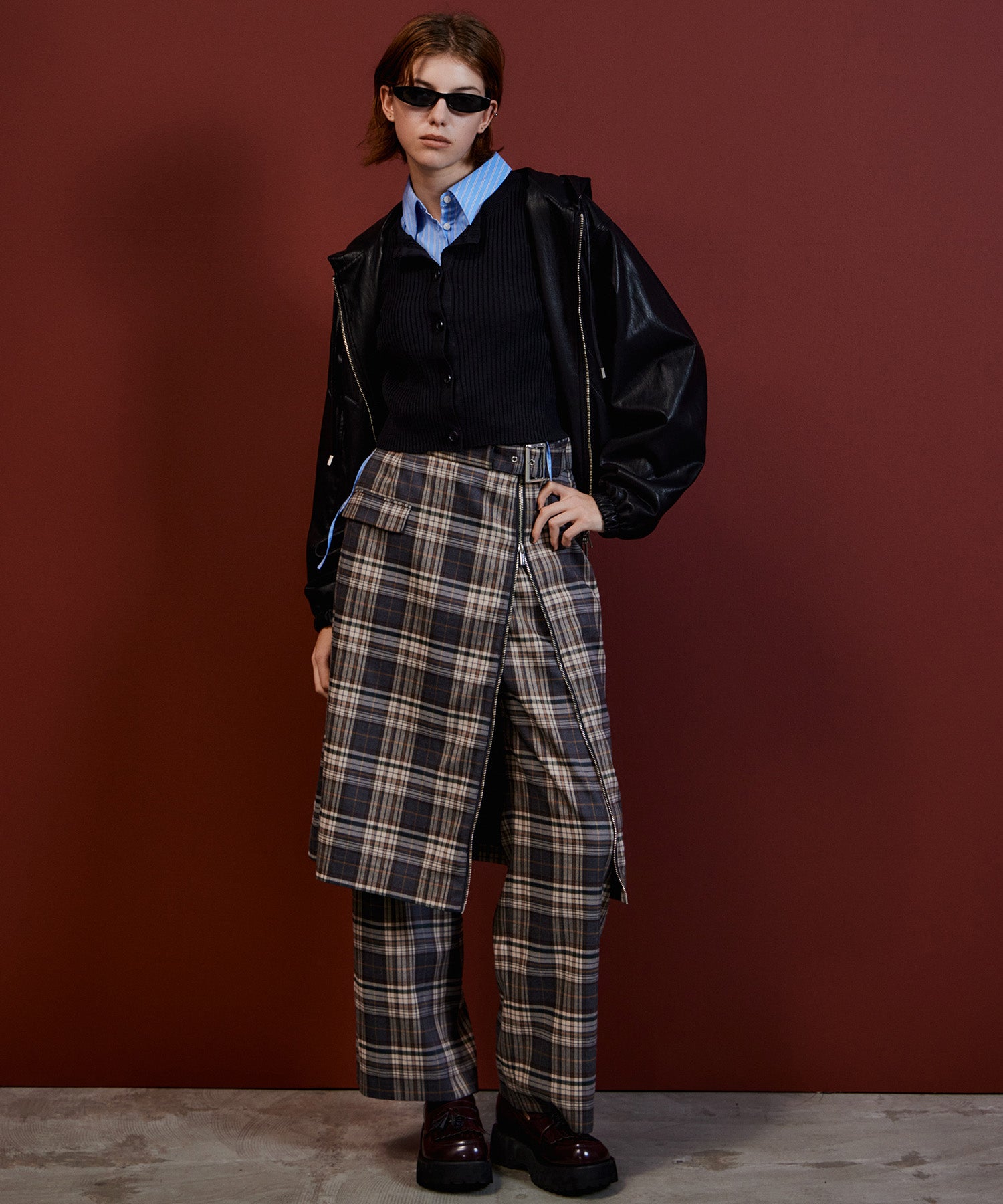 【26AUTUMN PRE-ORDER】Zipper Skirt Set Pants