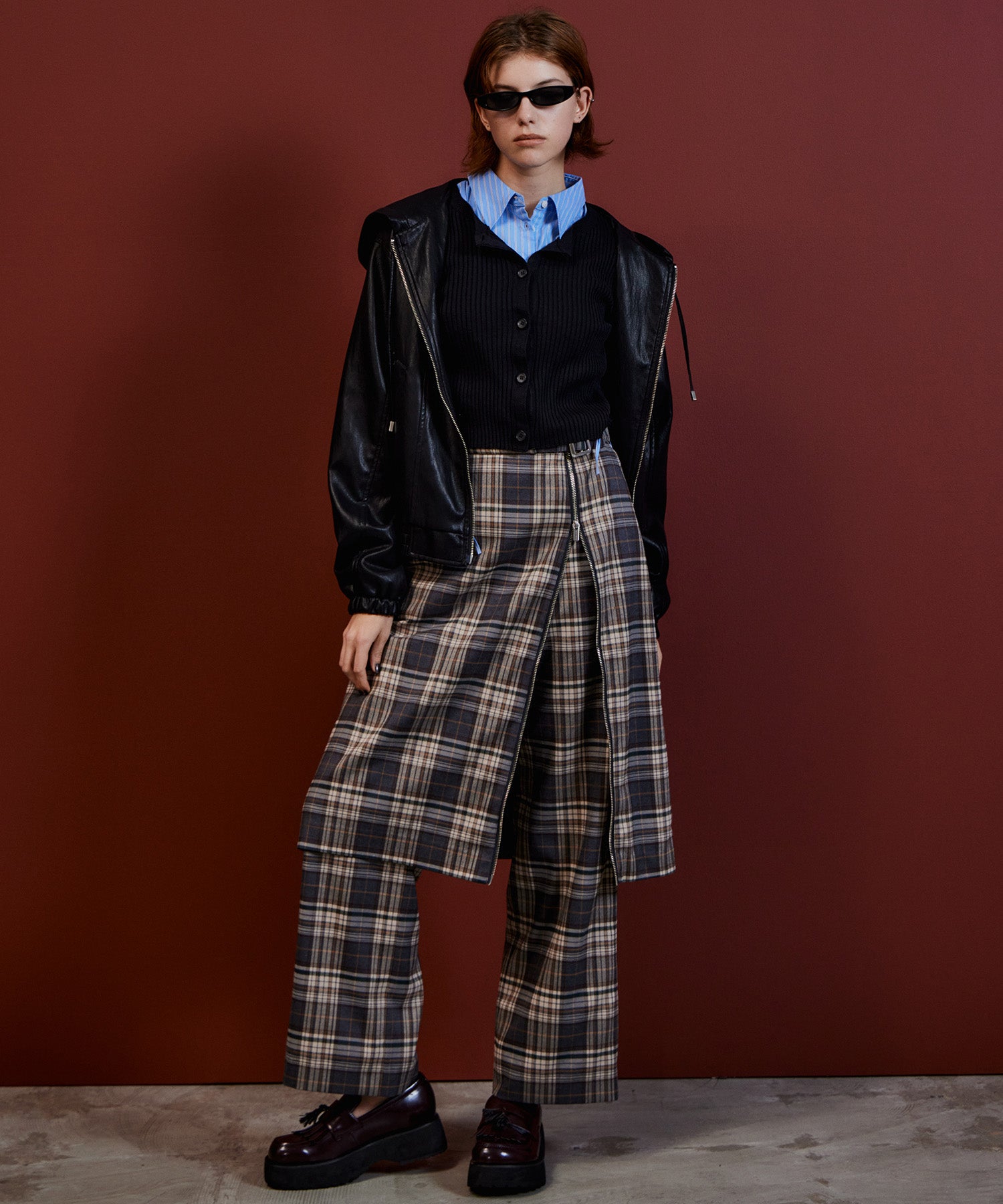 MAISON SPECIAL PipingTop/Skirt セットアップ 26AUTUMN PRE-ORDER】Zipper Skirt Set Pants