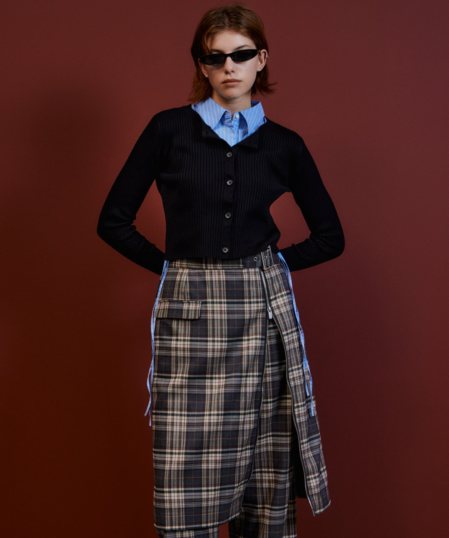 【26AUTUMN PRE-ORDER】Layered Shirt Knit