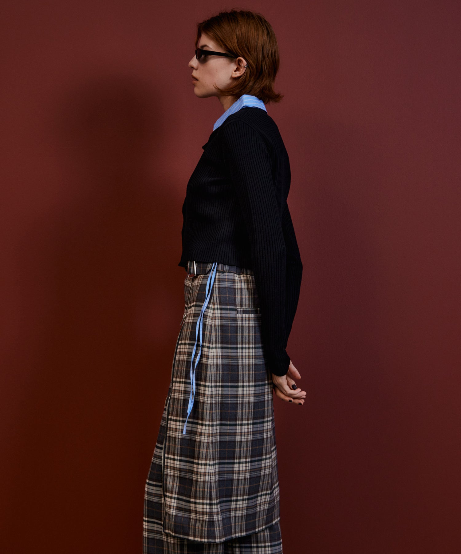 【26AUTUMN PRE-ORDER】Layered Shirt Knit