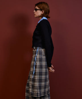 【26AUTUMN PRE-ORDER】Layered Shirt Knit