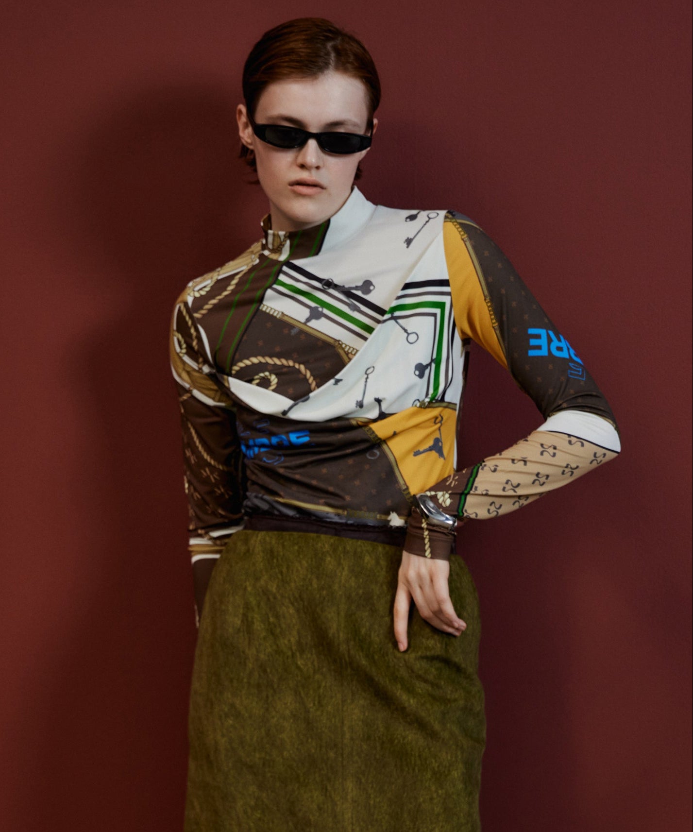 【26AUTUMN PRE-ORDER】CHAMBRE Scarf Top