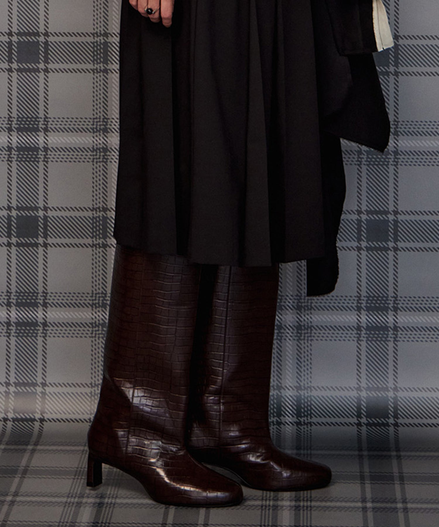 【26AUTUMN PRE-ORDER】Round-Toe Wide Long Boots