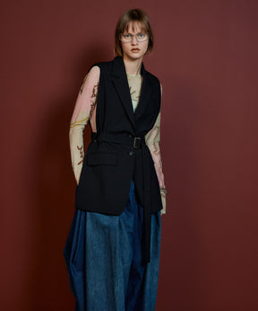 【26AUTUMN PRE-ORDER】Belted Side-Open Vest