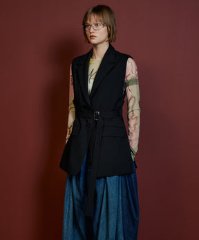 【26AUTUMN PRE-ORDER】Belted Side-Open Vest