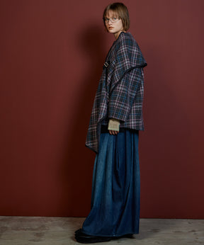 【26AUTUMN PRE-ORDER】2WAY Scarf Middle Coat
