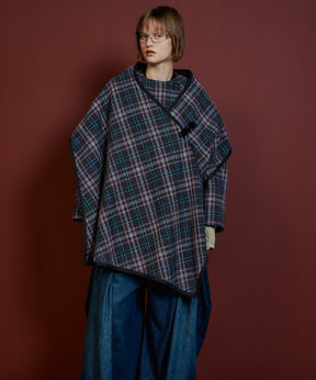 【26AUTUMN PRE-ORDER】2WAY Scarf Middle Coat