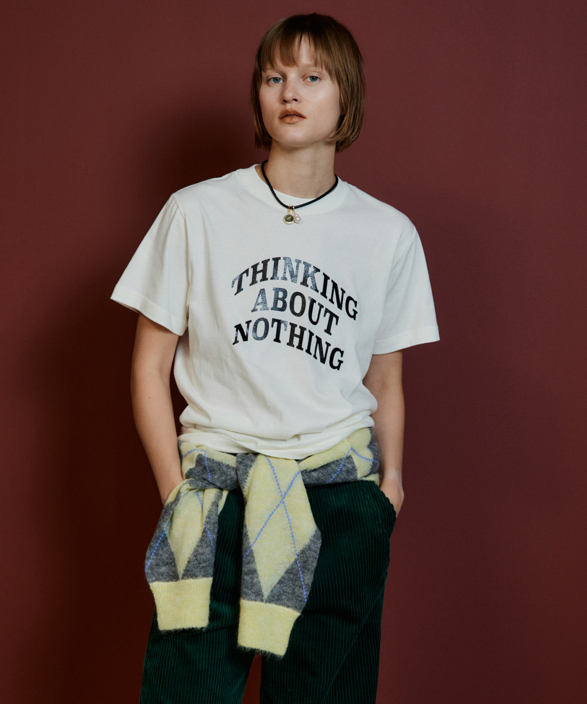 【26AUTUMN PRE-ORDER】THINKING ABOUT NOTHING Logo T-Shirt