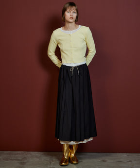 【26AUTUMN PRE-ORDER】Waist Drawstring Pleated Skirt