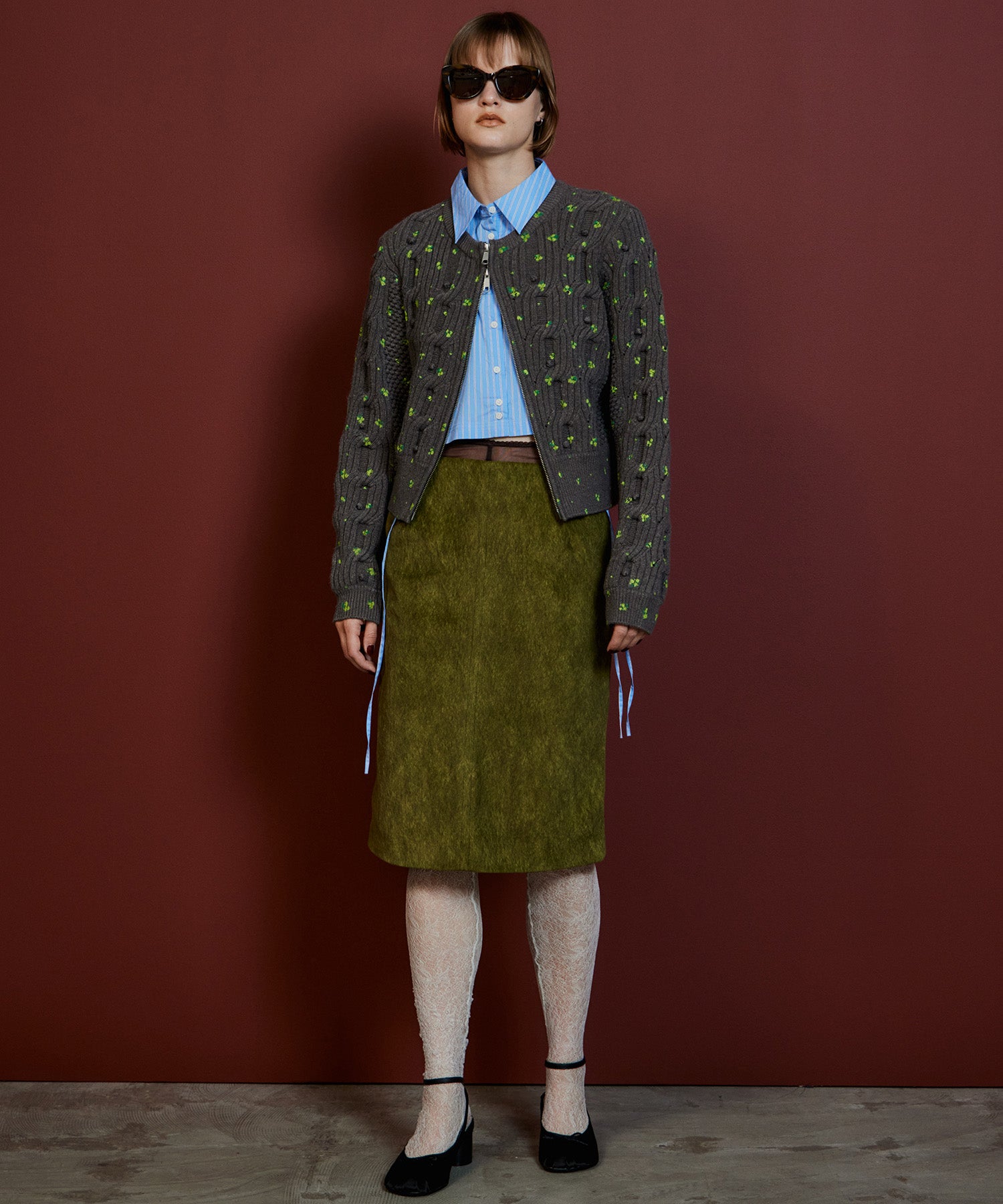 【26AUTUMN PRE-ORDER】Layered Shirt Knit