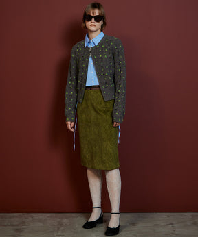 【26AUTUMN PRE-ORDER】Layered Multi-Fabric Midi Skirt