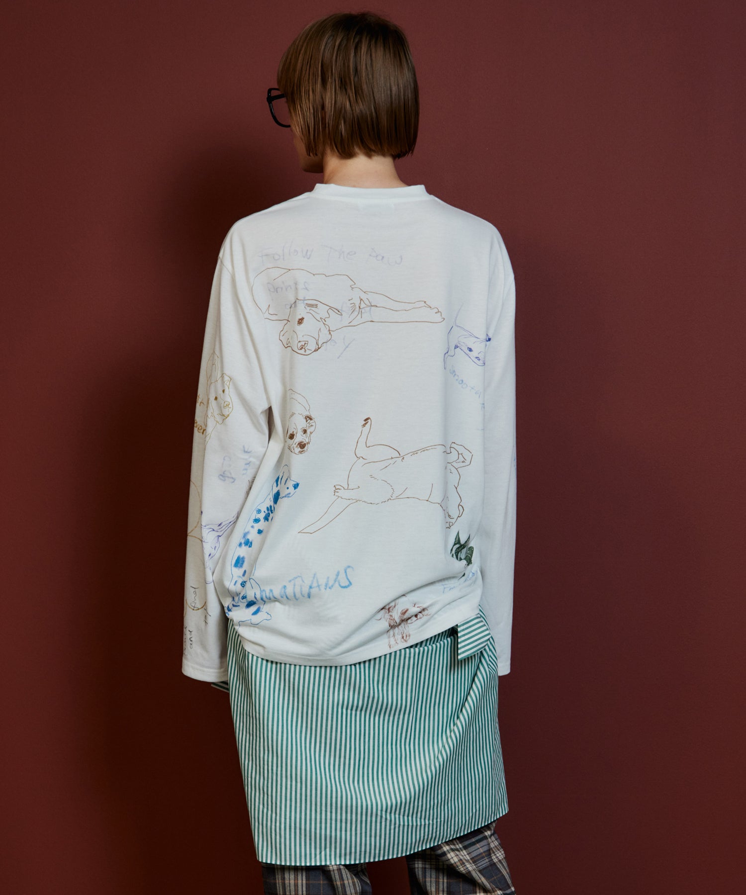 【26AUTUMN PRE-ORDER】Dog Party Long Sleeve T-Shirt