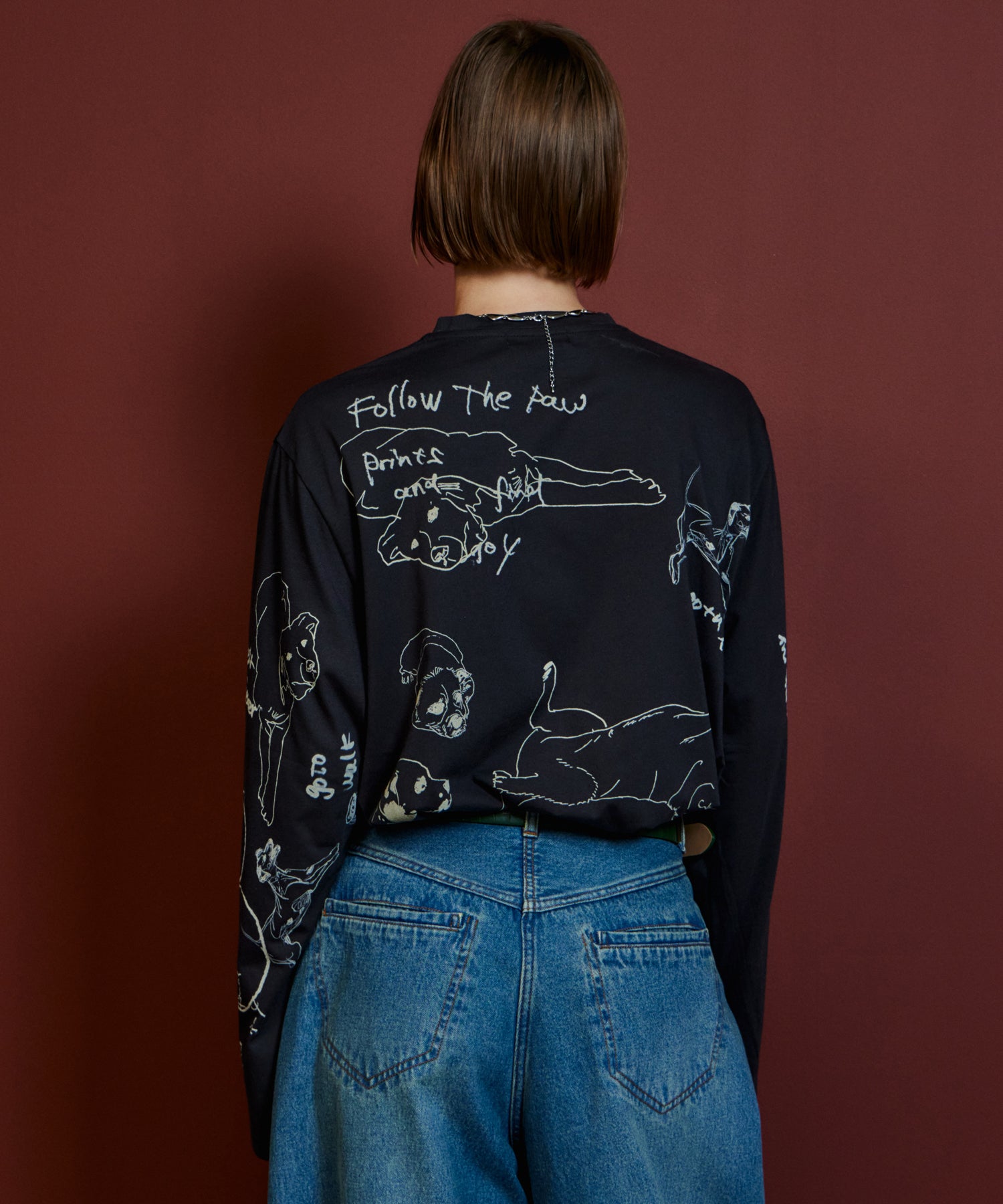 【26AUTUMN PRE-ORDER】Dog Party Long Sleeve T-Shirt