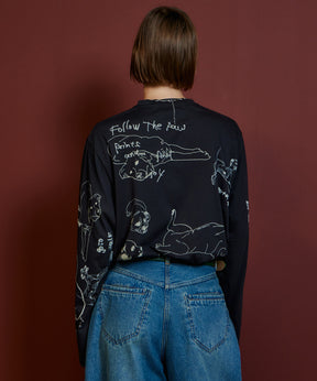 【26AUTUMN PRE-ORDER】Dog Party Long Sleeve T-Shirt
