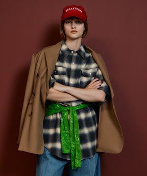 【26AUTUMN PRE-ORDER】2WAY Check Overshirt
